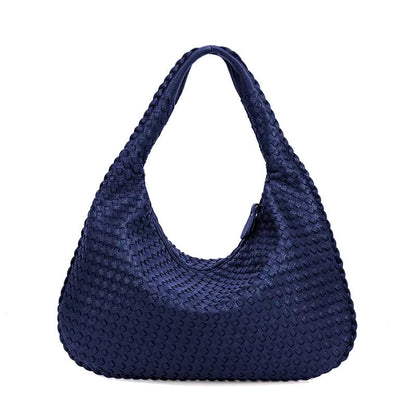 Luxe Handtas Geweven Stof Elegant Design voor Dagelijks Gebruik