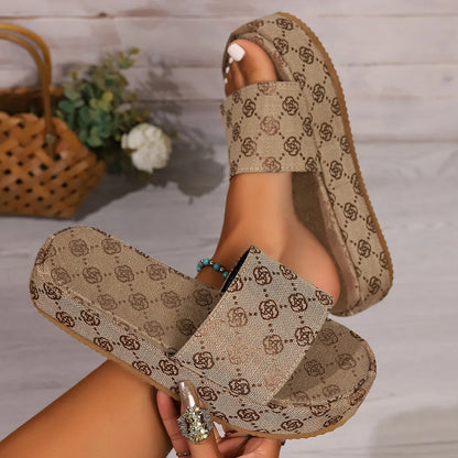 Bloemige Sandalen Zomer Collectie Vrouwen