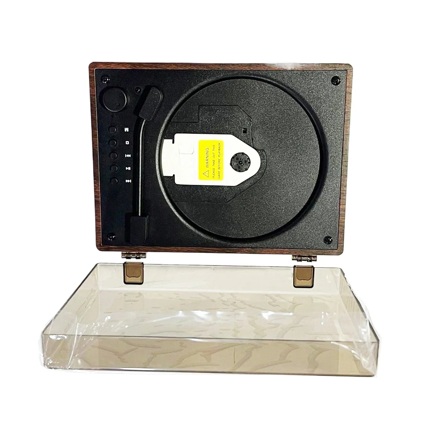 Retro CD-speler Bluetooth 5.1 Draagbaar Hout USB AUX Woonkamer Slaapkamer Muziekspeler Oplaadbaar Afstandsbediening Vintage