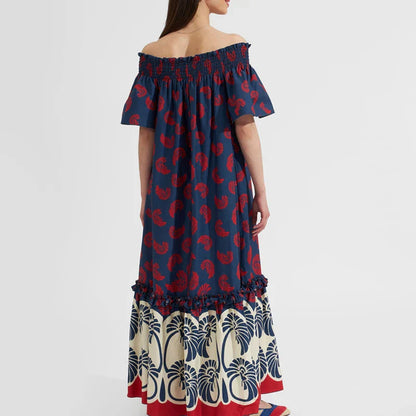 Zomerjurk Vrouw Elegant Korte Mouw