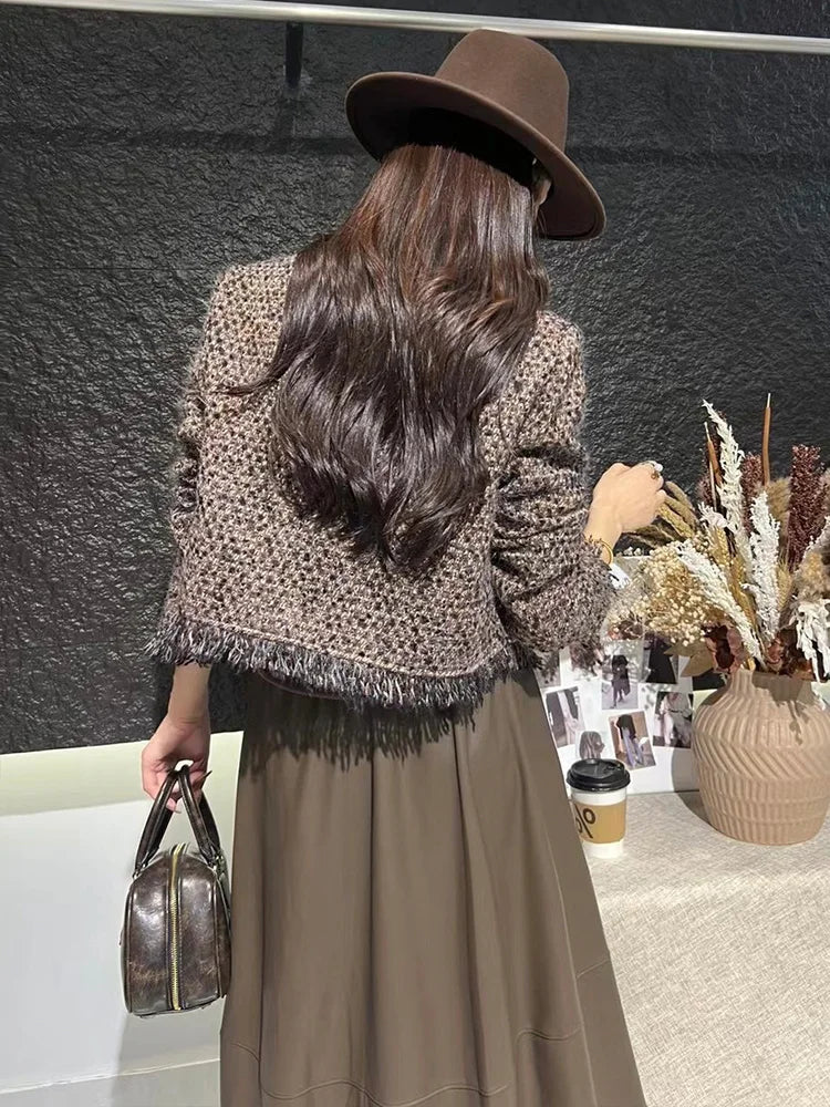 Unieke Vintage Jas voor Dames Elegant Design