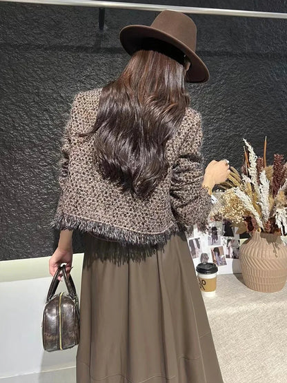 Unieke Vintage Jas voor Dames Elegant Design