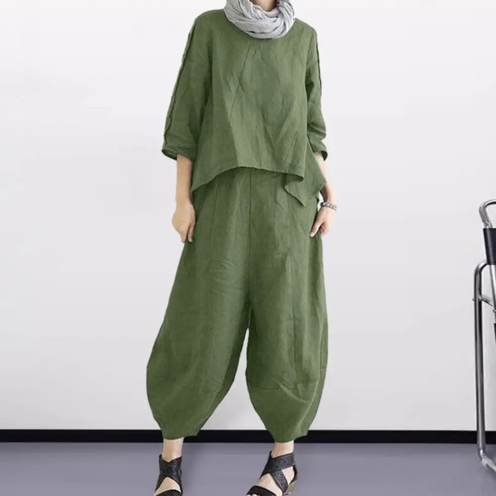 Luxe Harem Broek Pak Zwart Elegante Stijl - StudioMarella