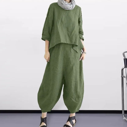 Luxe Harem Broek Pak Zwart Elegante Stijl - StudioMarella