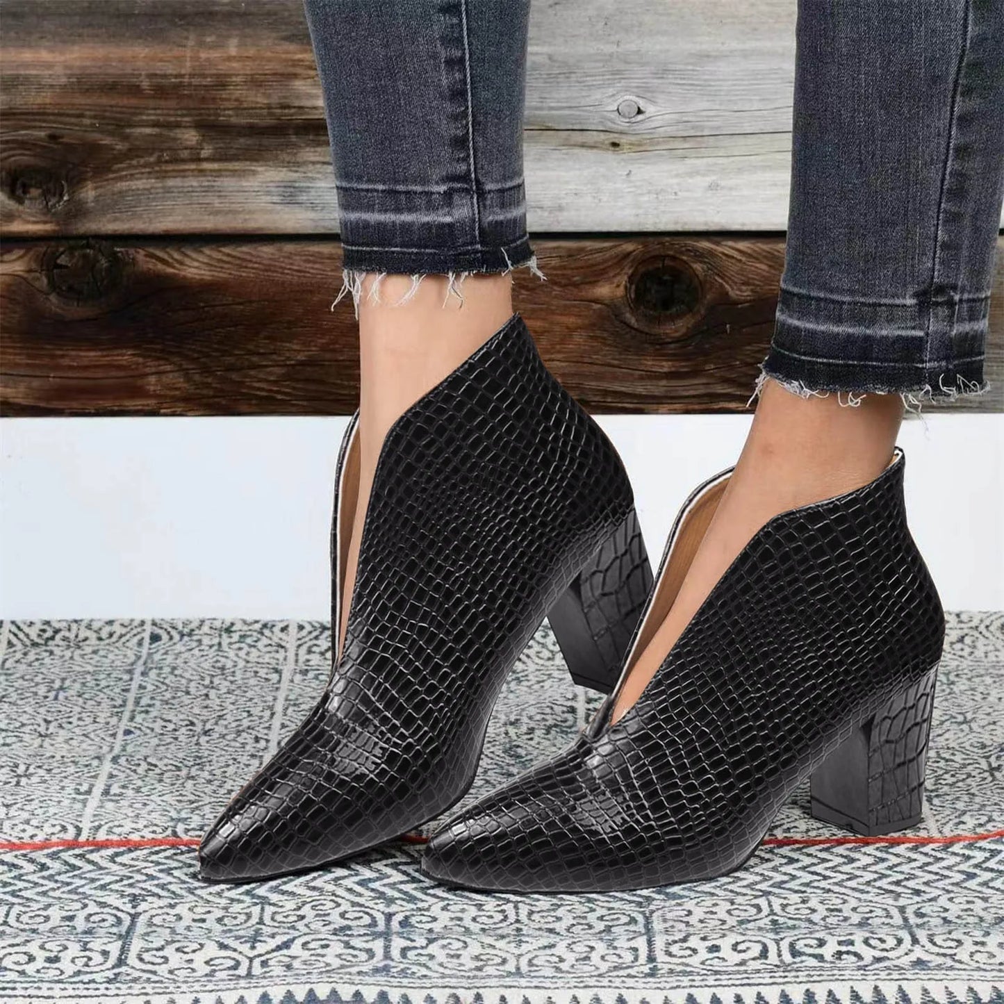 Enkellaarsjes Hoge Hak Elegante Dames Schoenen