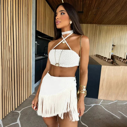 Zomerjurk Vrouwen Sexy Strandjurk Korte Poliesteren Jurk