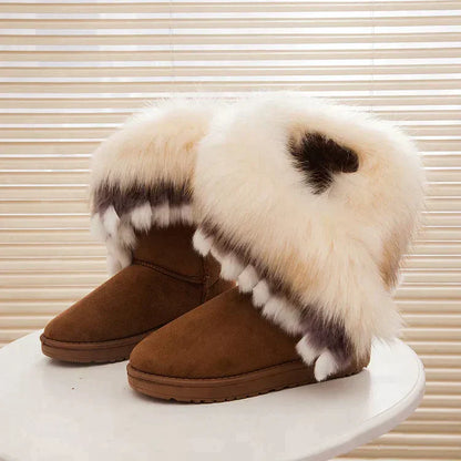 Vrouwen Bontlaarzen Warm en Comfortabel Winter - StudioMarella