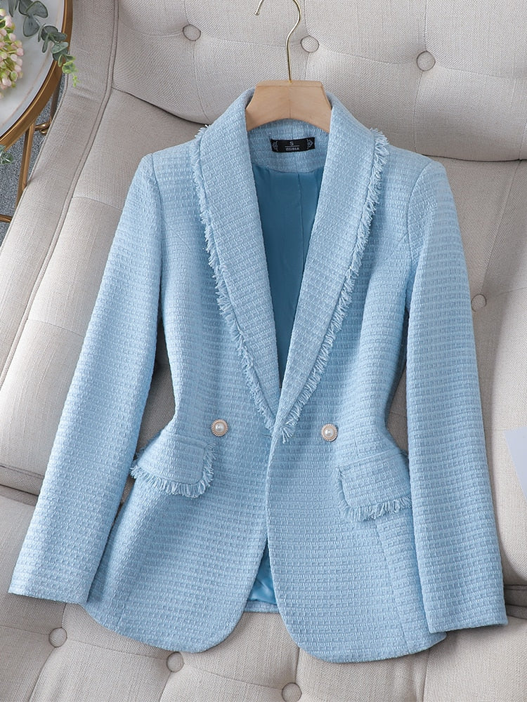 Elegante Blazer voor Dames Slim Fit Design