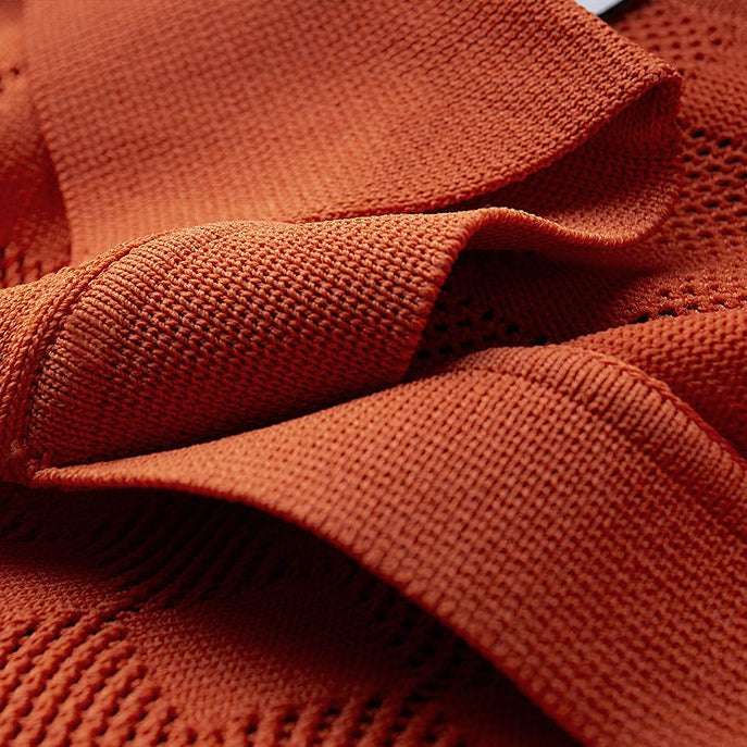 Gebreide Polo Shirt Heren Klassiek Comfortabel