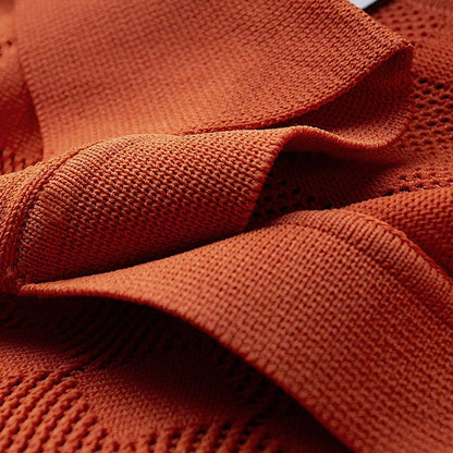 Gebreide Polo Shirt Heren Klassiek Comfortabel