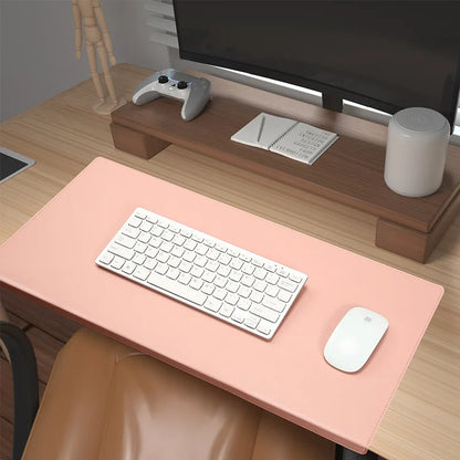 Ergonomische Bureaumat met Polssteun 60-90cm – Antislip Kunstleren Deskpad voor Gaming & Thuiswerken