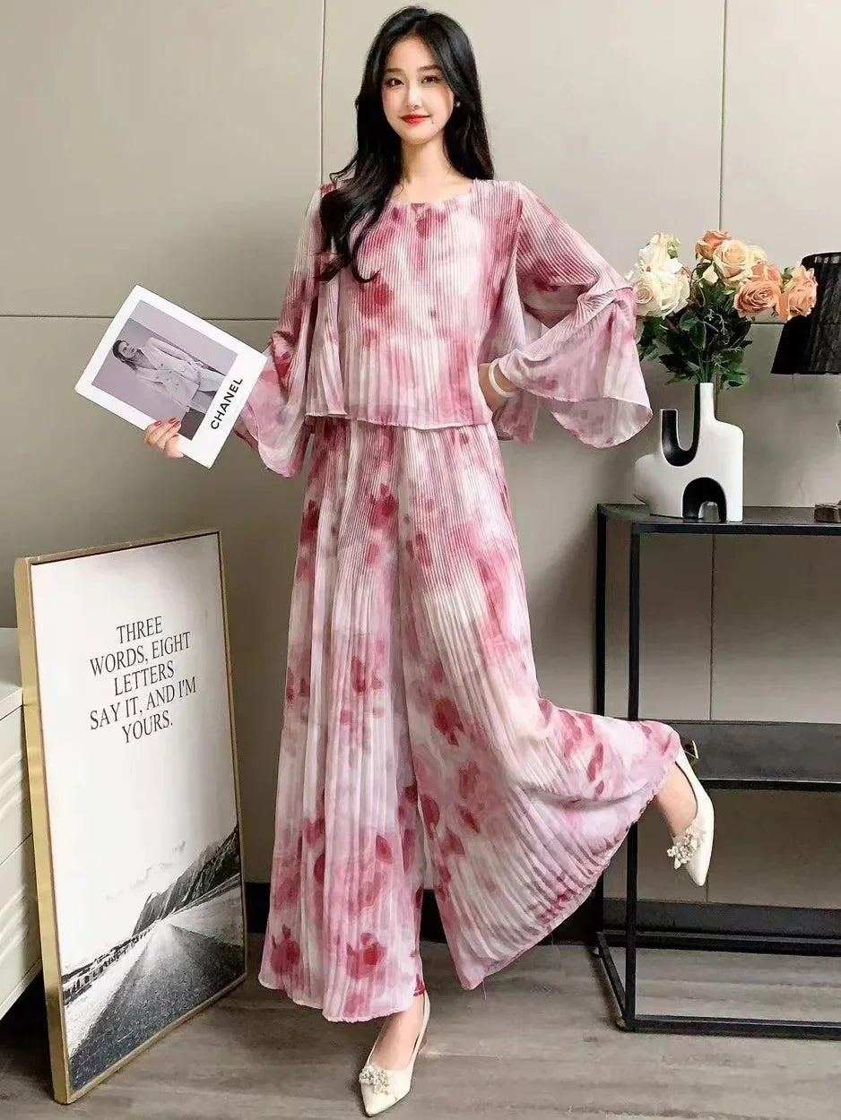 Kleurrijke Tie Dye Set Zomer Jurk Broek - StudioMarella