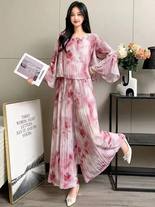 Kleurrijke Tie Dye Set Zomer Jurk Broek - StudioMarella