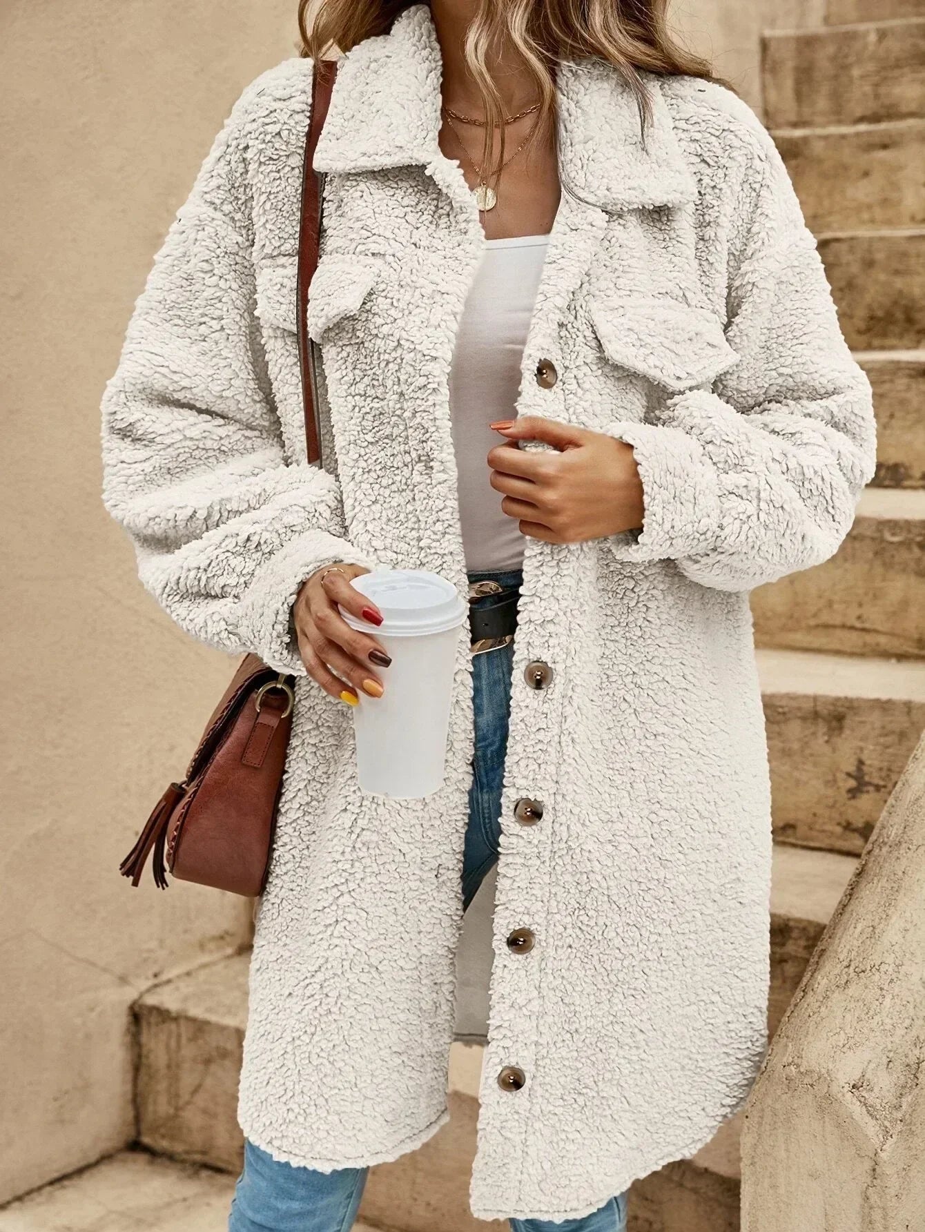 Casual Cardigan Haley Geleende Look