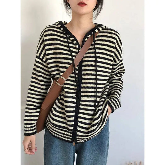 Heren Hoodie Gestreept Casual Trui - StudioMarella