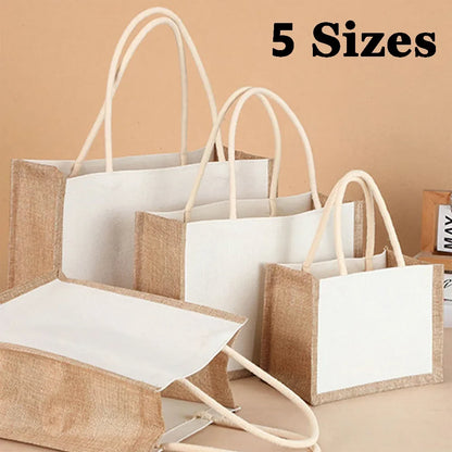 Jute Tote Shopper met Verstevigde Handvatten - StudioMarella