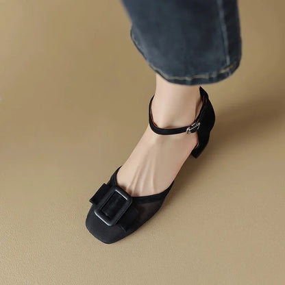 Hoge Hakken Mesh Trendy Chic Dameschoenen