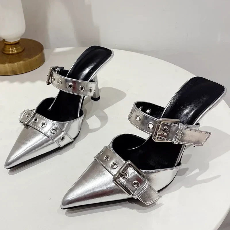 Zwarte Pumps Dames Hakken Elegant Leer - StudioMarella