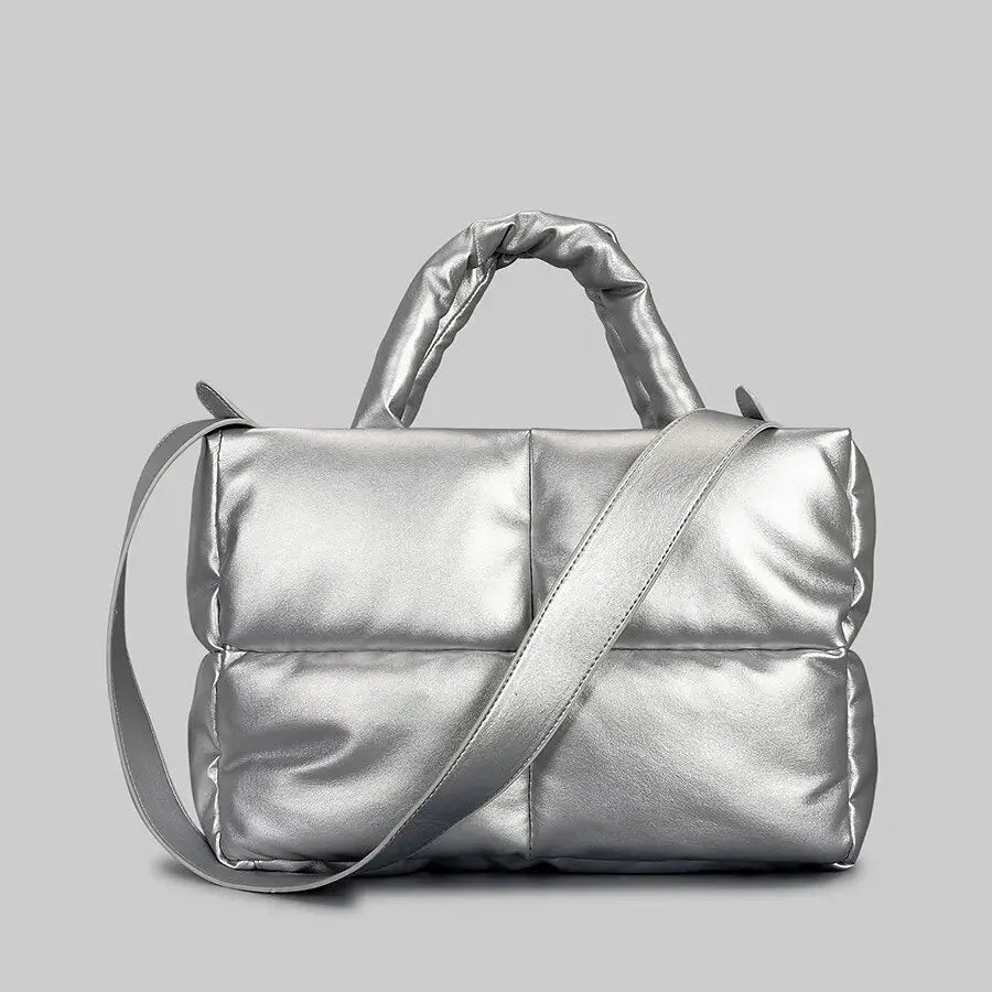 Gevoerde Puffer Schoudertas Trendy Dames Tas