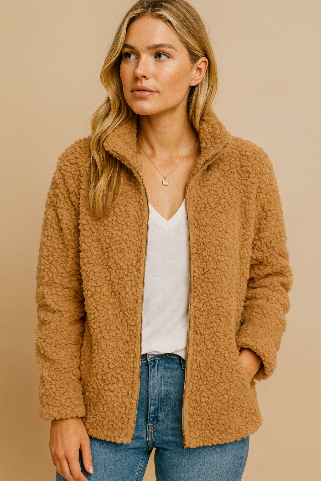 Dames Fleece Vest Zacht en Stijlvol Teddy Look