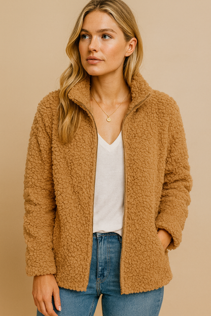Dames Fleece Vest Zacht en Stijlvol Teddy Look