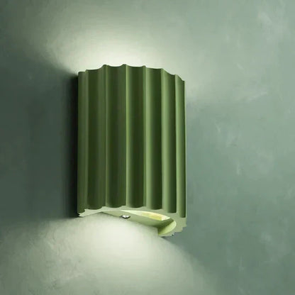 Moderne Wandlamp met Geribbeld Hars Design Sculptuurvorm Exclusieve Wandverlichting voor Woonkamer Slaapkamer Hal Kunstzinnige Wandlamp LED 7W