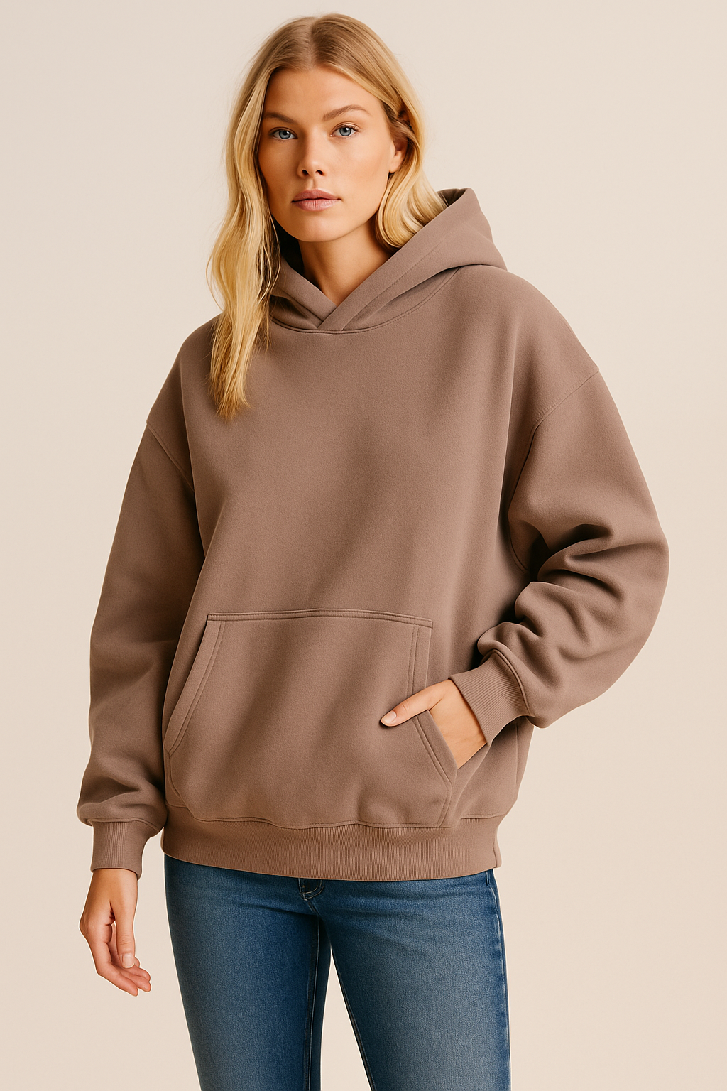 Dames Hoodie Zacht en Casual met Kangaroo Zakken Oversized