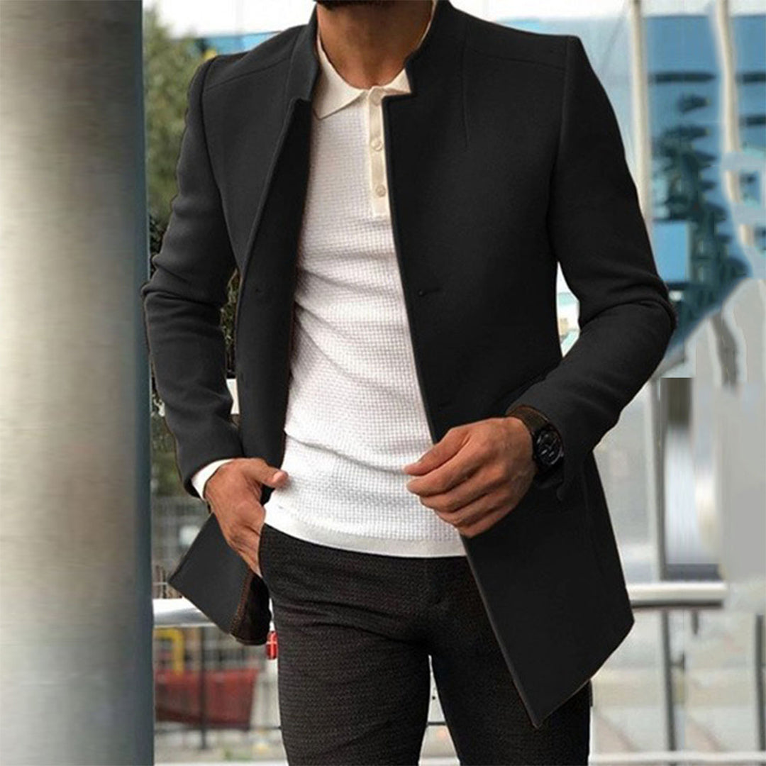 Heren Lederen Jas Trendy Stijl