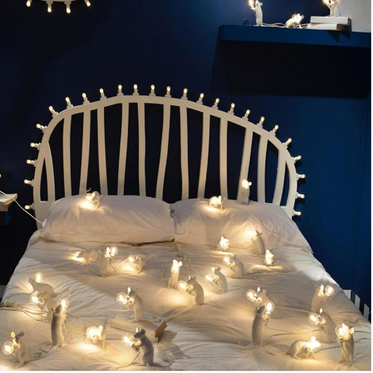 Muislamp met Uniek Design – Decoratieve Tafellamp Speelse Muis – Warm Sfeerlicht voor Woonkamer Slaapkamer Kantoor