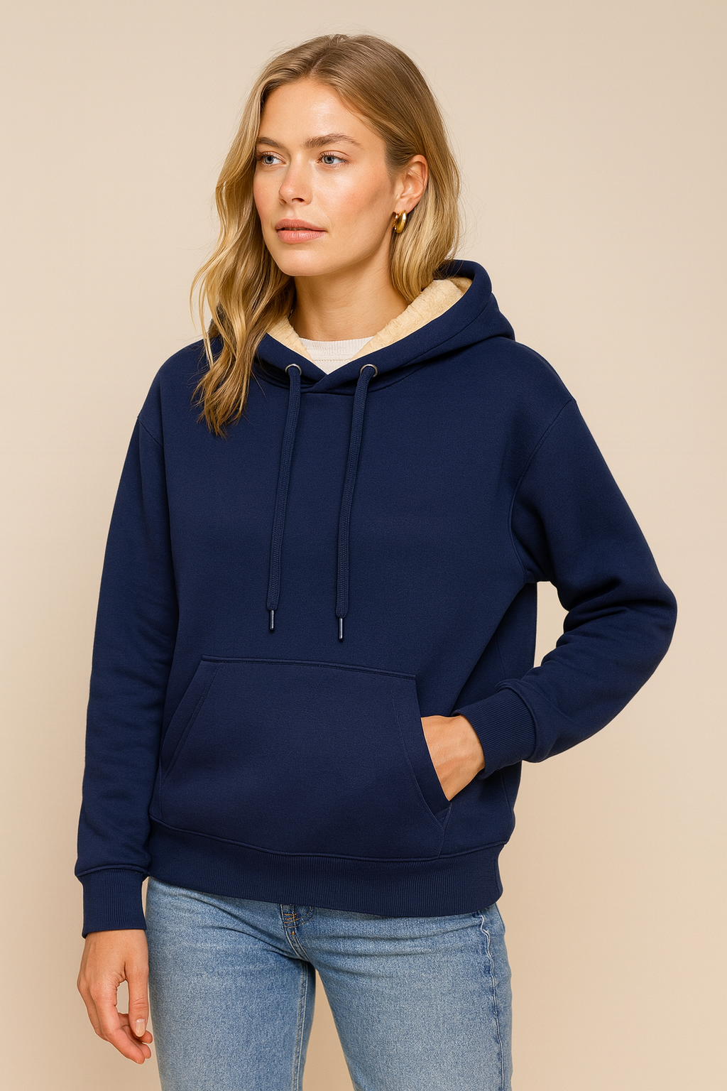Dames Hoodie Zacht Fleece Warm en Comfortabel
