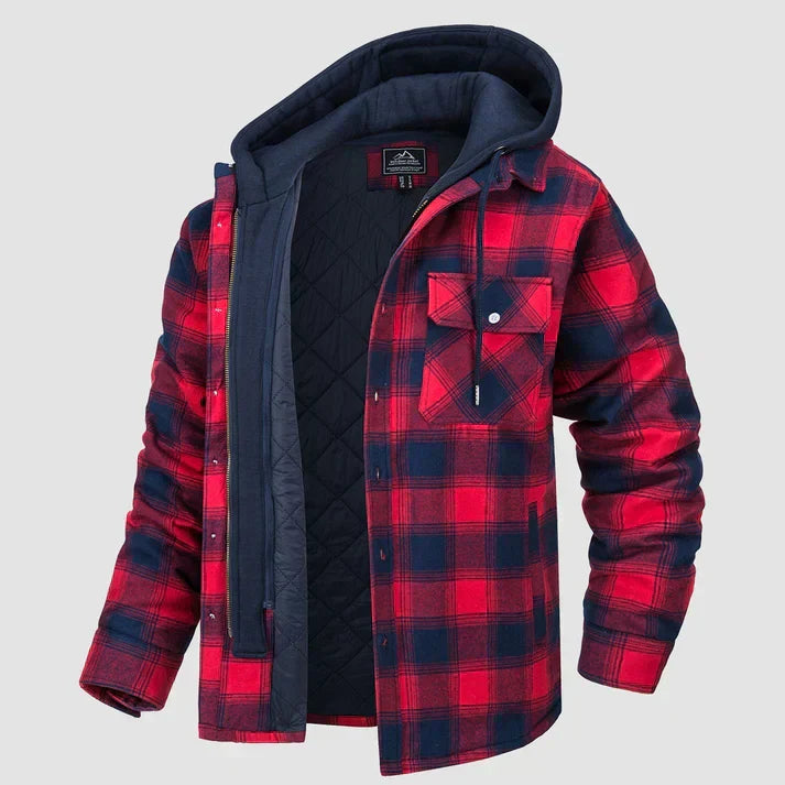 Heren Overhemdjas Geruit Casual Stijl