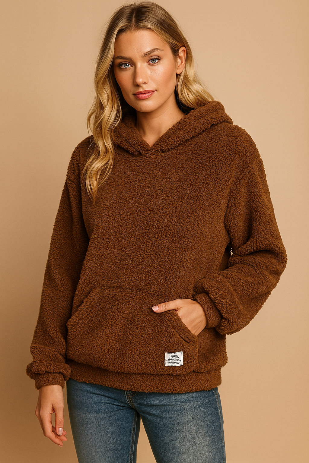 Dames Teddy Hoodie Zacht en Stijlvol