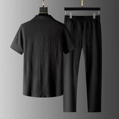 Heren Set Casual Luxe Kwaliteit met Textuur