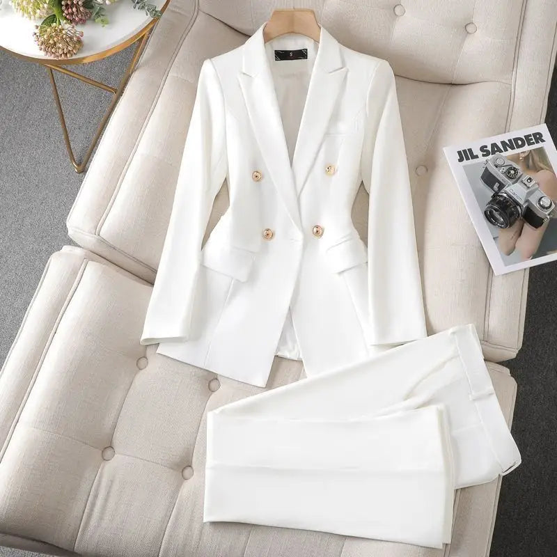 Klassieke Blazer Broek Set voor Dames