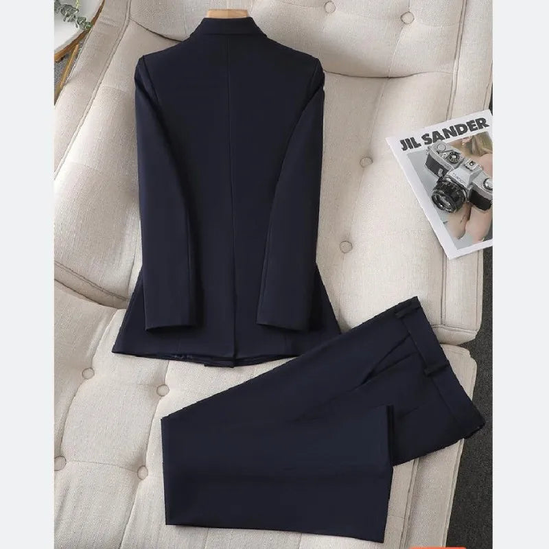 Klassieke Blazer Broek Set voor Dames