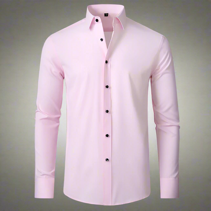 Mannen Overhemd Slim Fit Stretch Stof Hoge Kwaliteit
