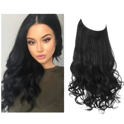 Echthaar Extensions met Natuurlijke Golvende Volume Blond 35-45cm