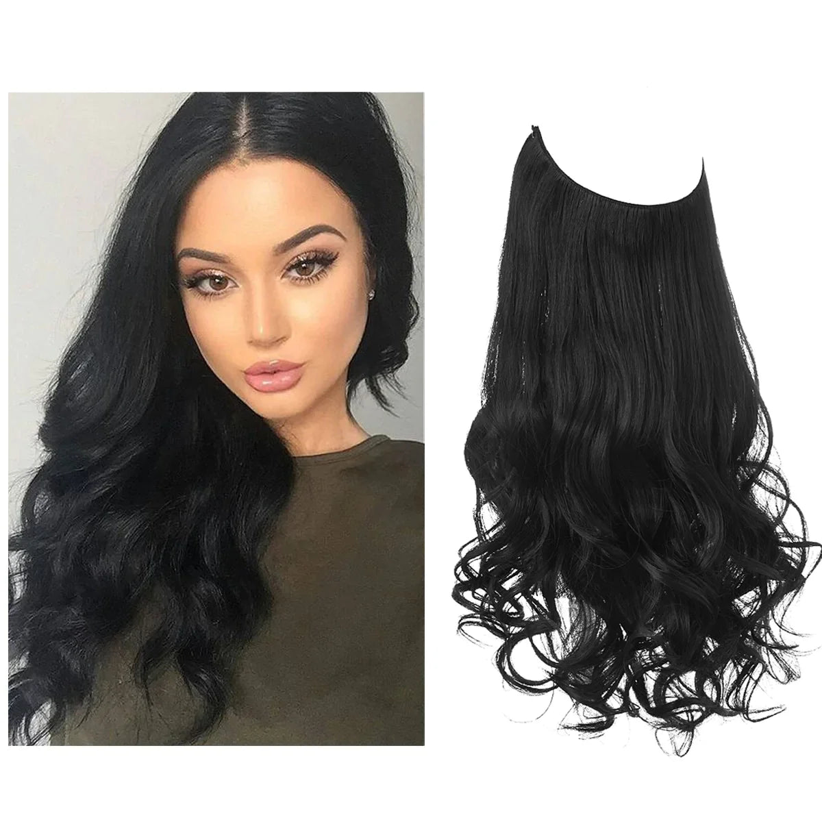 Haarextensions Echt Haar 100% Natuurlijk voor Volheid en Lengte | Hittebestendig | Natuurlijke Glans
