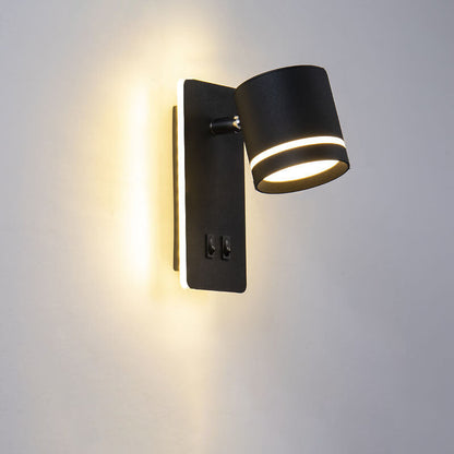 Wandlamp LED Verstelbaar IJzer Zwart Wit 15W Woonkamer Slaapkamer Hal Spotlamp Leeslamp Ingebouwde LED Moderne Wandspot