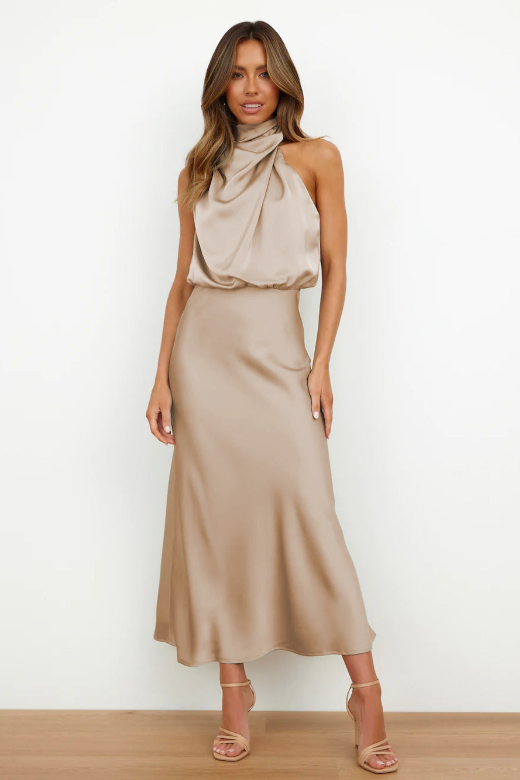 Maxi Jurk Collo Hoog Elegante Zomerjurk