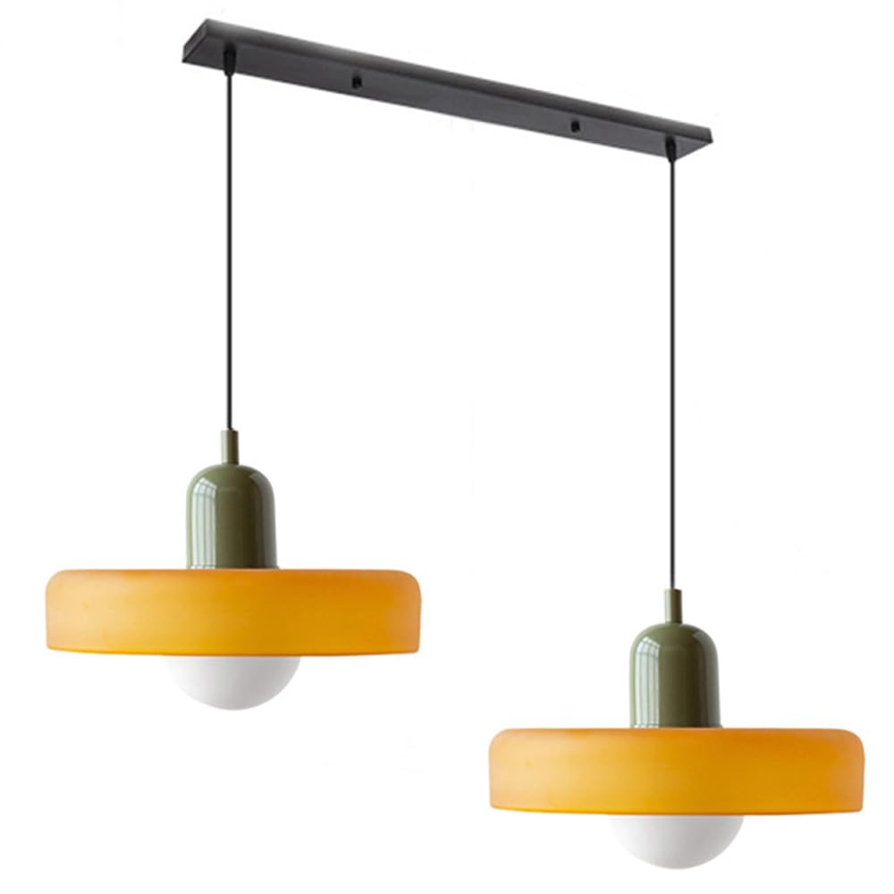 Luccon Dubbele Hanglamp Glas G9 35 cm Modern Eettafel Woonkamer Design Verlichting