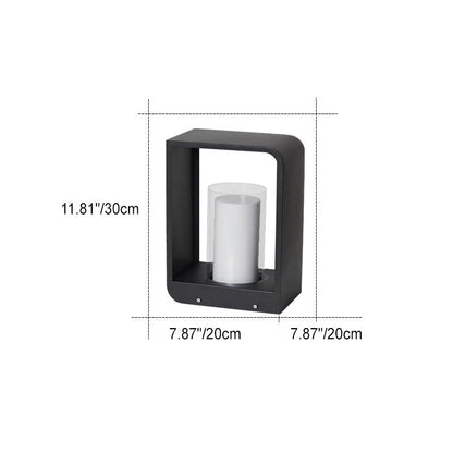 Led tuinlamp voor buiten – vierkante moderne buitenlamp met warm licht