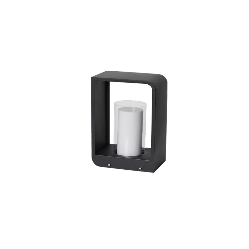 Led tuinlamp voor buiten – vierkante moderne buitenlamp met warm licht