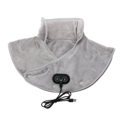 Verwarmingskussen voor Nek en Schouders met Trilmassage USB Oplaadbaar Grijs Roze Geel 3 Warmtestanden
