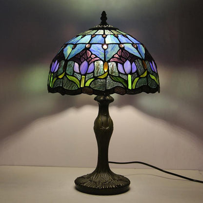 Tiffany Tafellamp Buntglas Klassiek 45cm E26 Glas Metaal Woonkamer
