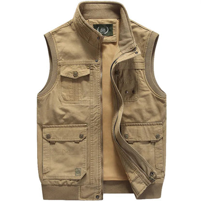 Waterdicht Outdoor Vest Heren met Veel Zakken en Functionele Details