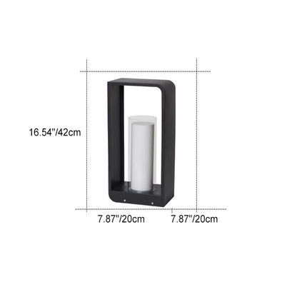 Led tuinlamp voor buiten – vierkante moderne buitenlamp met warm licht