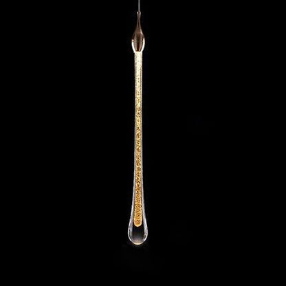 Glazen Hanglamp met Gouden Metalen Armatuur en Geïntegreerde LED-Verlichting – Scandinavisch Design voor Eetkamer, Woonkamer en Keuken