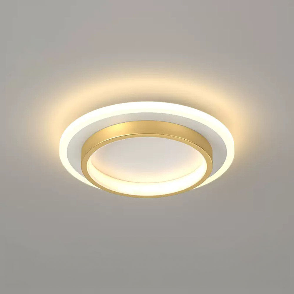 Plafondlamp Rond LED Modern Halo Design Metaal Acryl Flush Mount