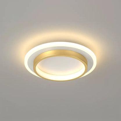 Plafondlamp Rond LED Modern Halo Design Metaal Acryl Flush Mount